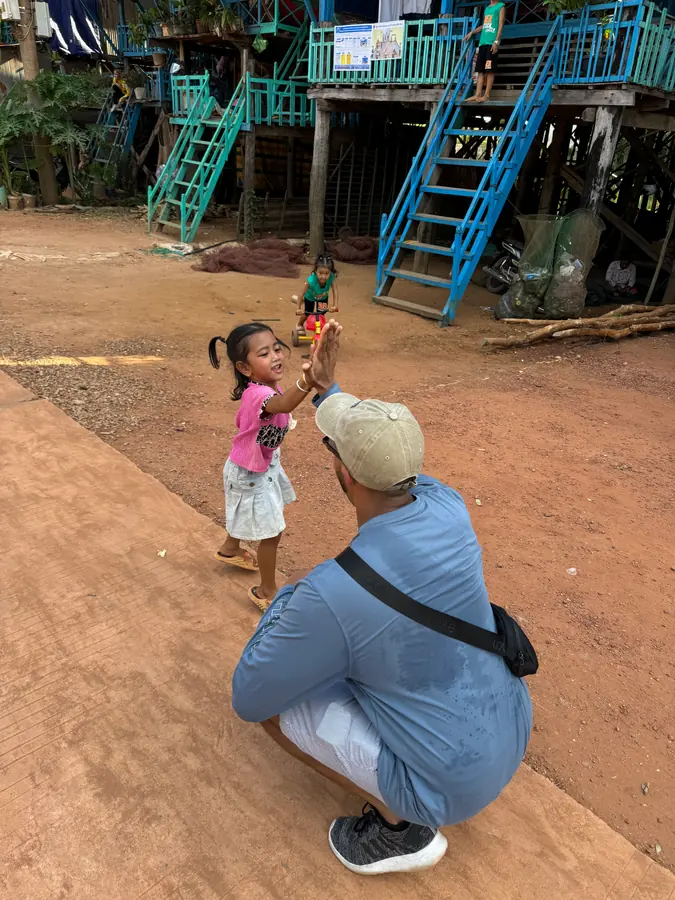 Floating Village volunteer day in Siem Reap, Cambodia