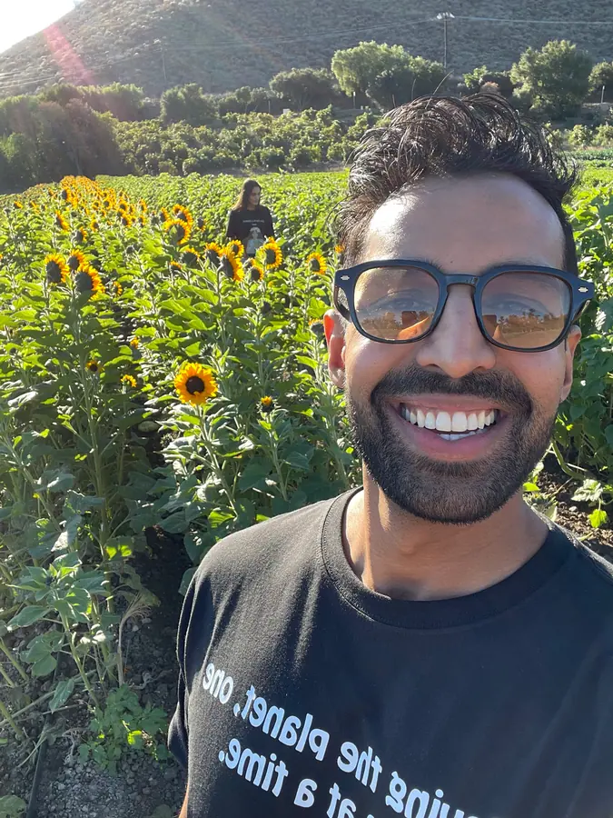 In the field with Big Soil