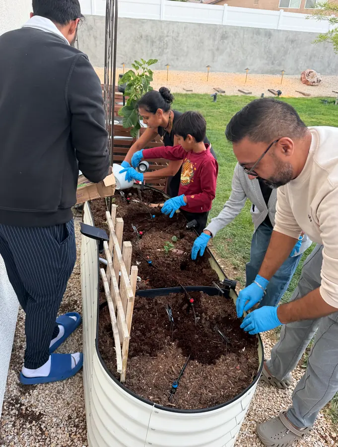 In the field with Big Soil