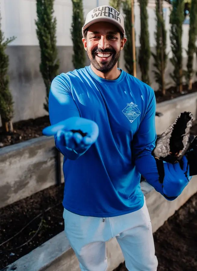 In the field with Big Soil